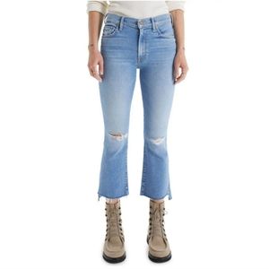 MOTHER | The Insider Crop Step Fray Hem Jeans in Thrilling Shots Size 26
